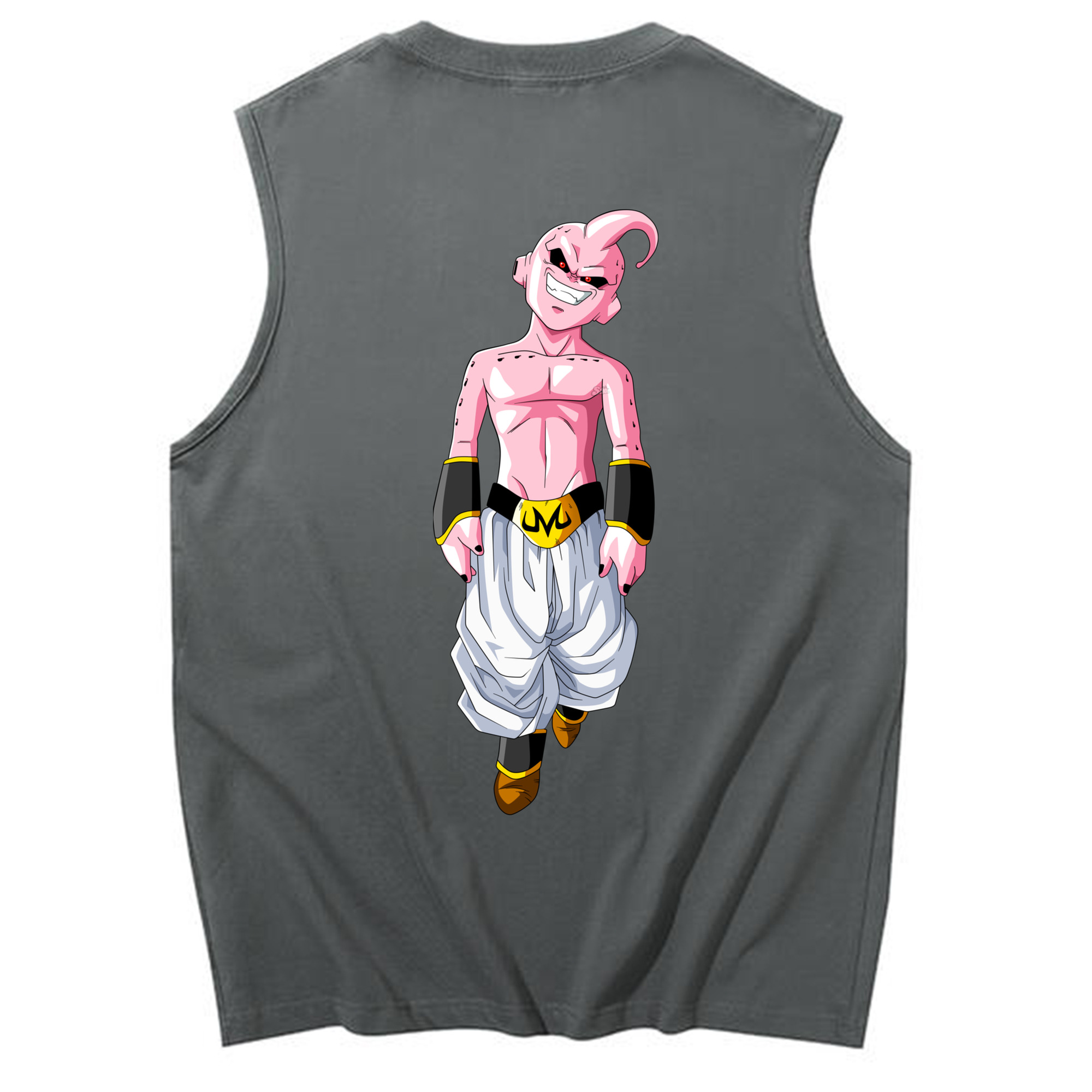 （画像用） ドラゴンボール 魔人ブウ DRAGON BALL Majin Buu コットン100％タンクトップ（背面プリント）
